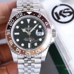 KS Factory Replica Rolex GMT Master II Swiss ETA Black Dial Watch Rolex 126710BLRO